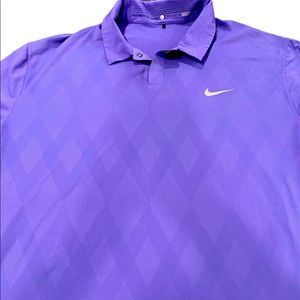 Purple Nike Tiger Woods Collection Polo